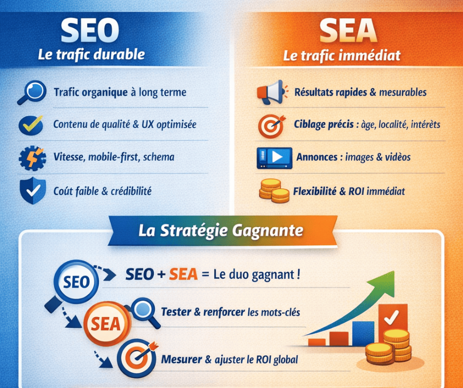 SEO, SEA : quelle stratégie d’acquisition pour performer en 2026 ?